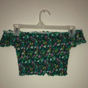 H&M Off the Shoulder Crop Top